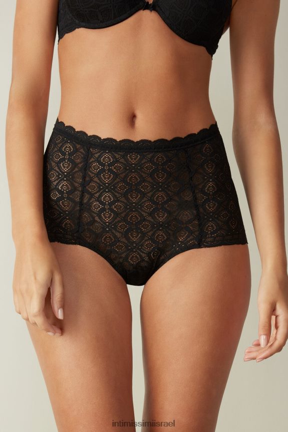 תַחתוֹנִים il Intimissimi נשים תחתונים צרפתיים תחרה גבוהים 019-שחור 44DDXH1067
