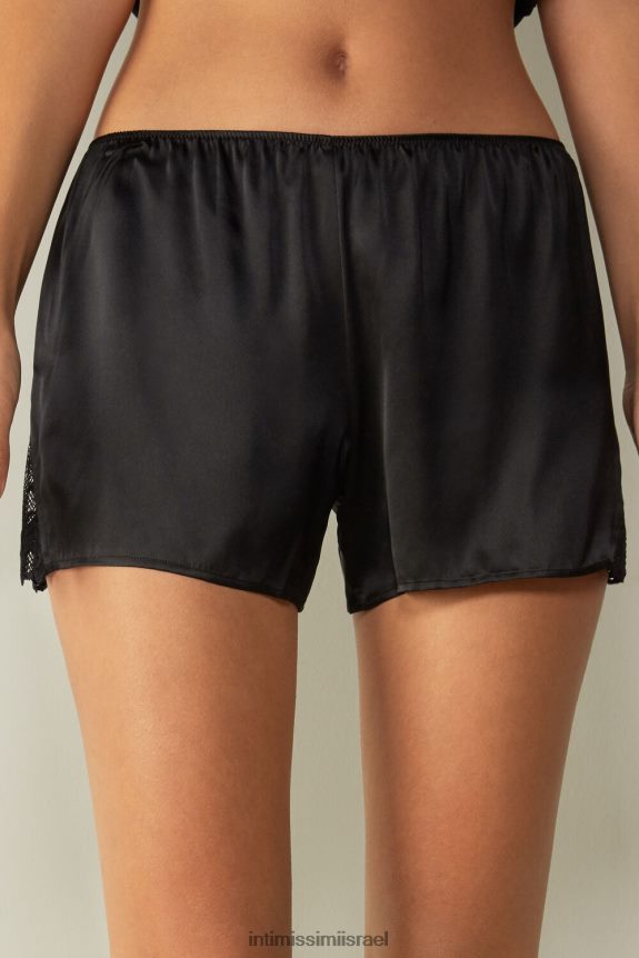 לבוש il Intimissimi נשים מכנסי משי עם פרחים יפים 019-שחור 44DDXH1640