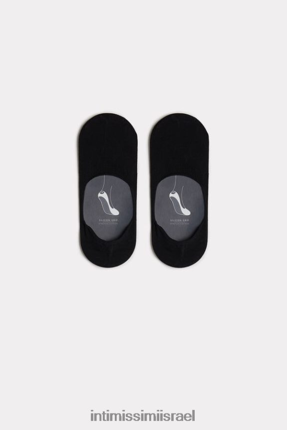 גרביים il Intimissimi גברים גרבי כותנה מתיחה 019-שחור 44DDXH391