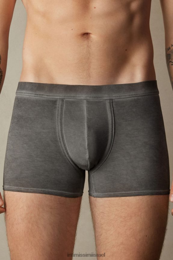 תַחתוֹנִים il Intimissimi גברים בוקסר טרי טבעי מכותנה סופימה 040j שטוף שחור 44DDXH70