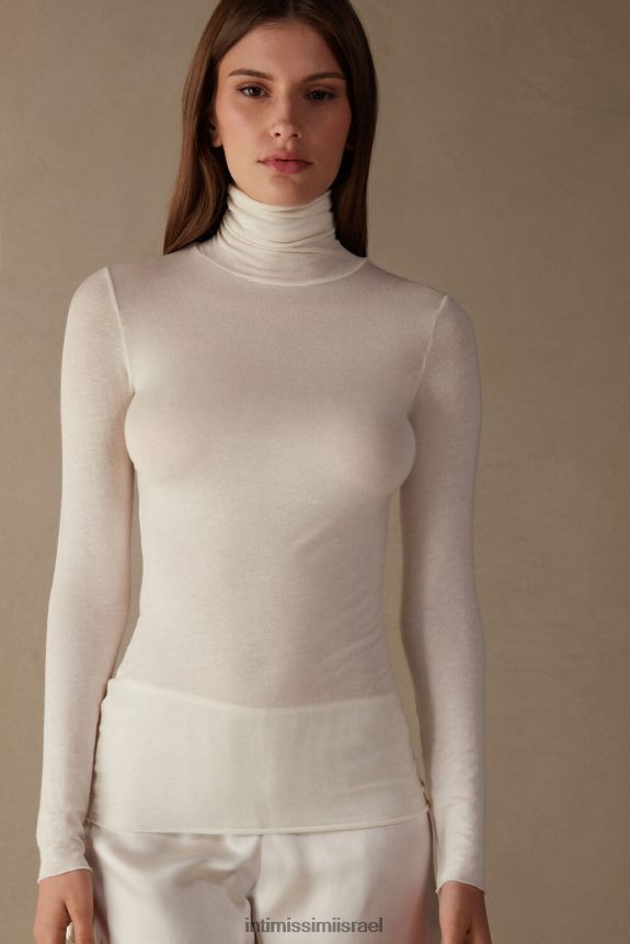 לבוש il Intimissimi נשים טופ צווארון גבוה במיוחד מסוג קשמיר 231i-וניל טבעי 44DDXH1261