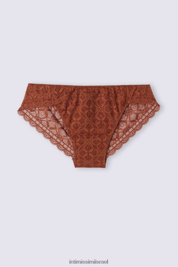 תַחתוֹנִים il Intimissimi נשים תחתוני תחרה בגזרה נמוכה קינמון בהיר 332j 44DDXH876