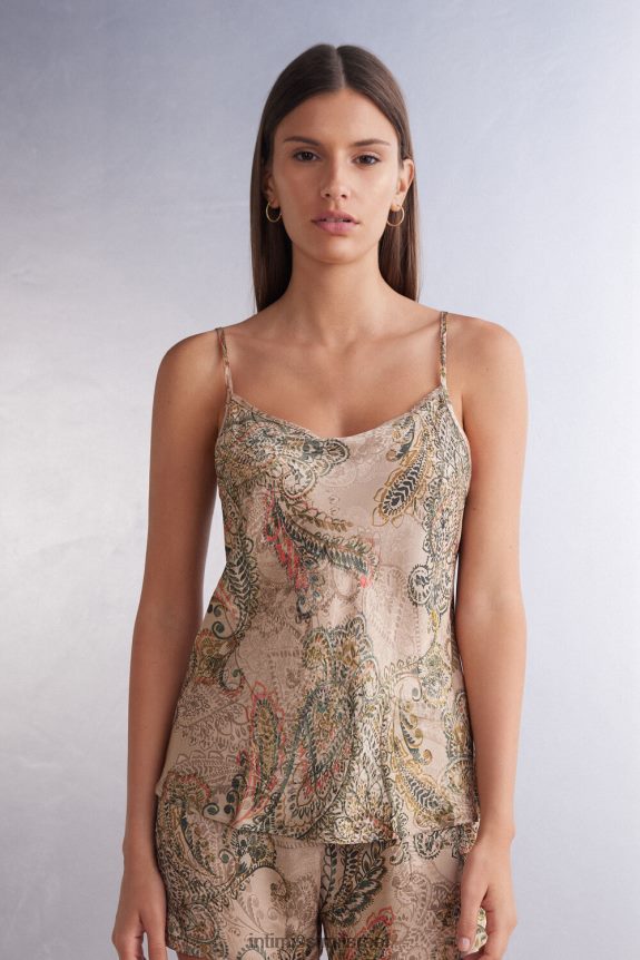 לבוש il Intimissimi נשים חלק עליון סאטן ויסקוזה של אלת הזהב אלת הזהב 342j-st 44DDXH1259