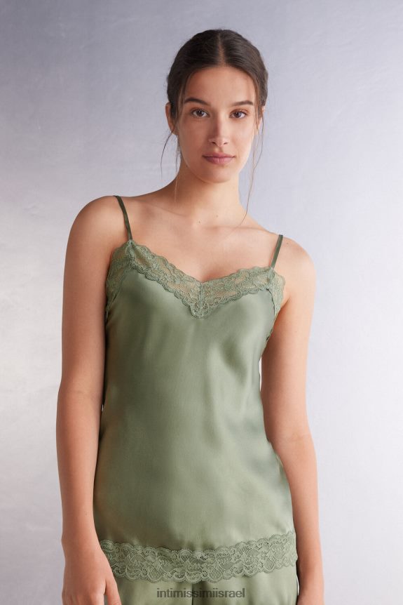 לבוש il Intimissimi נשים עליונית תחרה ומשי 344j-סלוויה ירוק 44DDXH1266