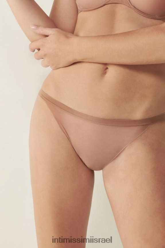 תַחתוֹנִים il Intimissimi נשים תחתוני מגע בלתי נראים עם רצועות צד 417i-בינוני בז' 44DDXH1123