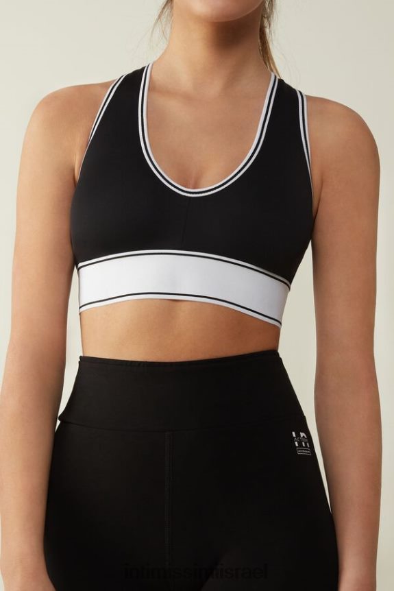 תַחתוֹנִים il Intimissimi נשים טופ חזייה בפעולה עם בטנת כותנה סופימה 661i-nero/bianco 44DDXH744