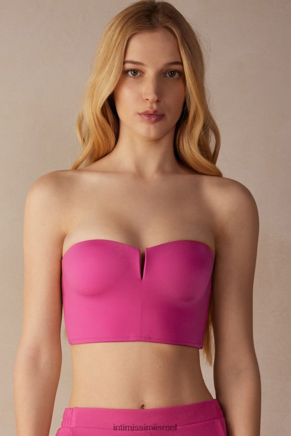 תַחתוֹנִים il Intimissimi נשים עליונית חזיית bustier ממיקרופייבר קלה במיוחד 206j-ולנטיין ורוד 44DDXH549